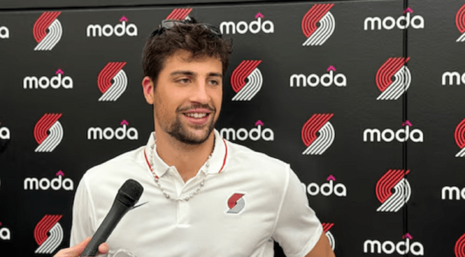 Deni Avdija otimista sobre os Blazers